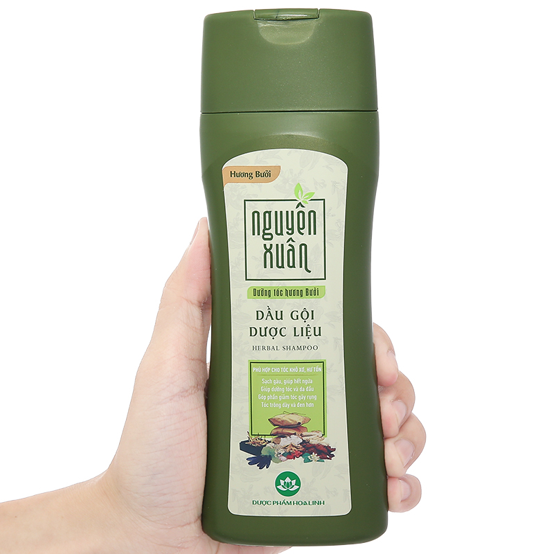 Dầu gội dược liệu Nguyên Xuân hương bưởi giúp dưỡng tóc hương bưởi chai 275ml - 24